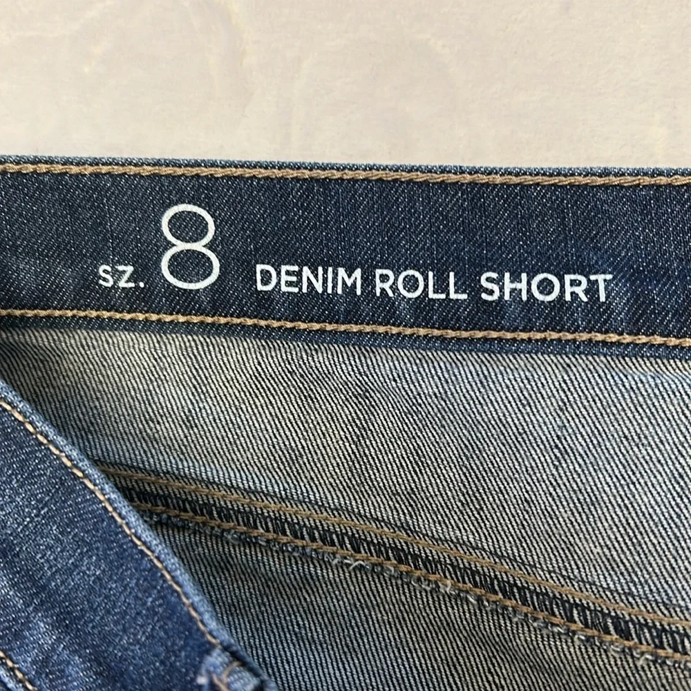 2 LOFT Denim Roll Short Jean Shorts Size 8 - Picture 4 of 11
